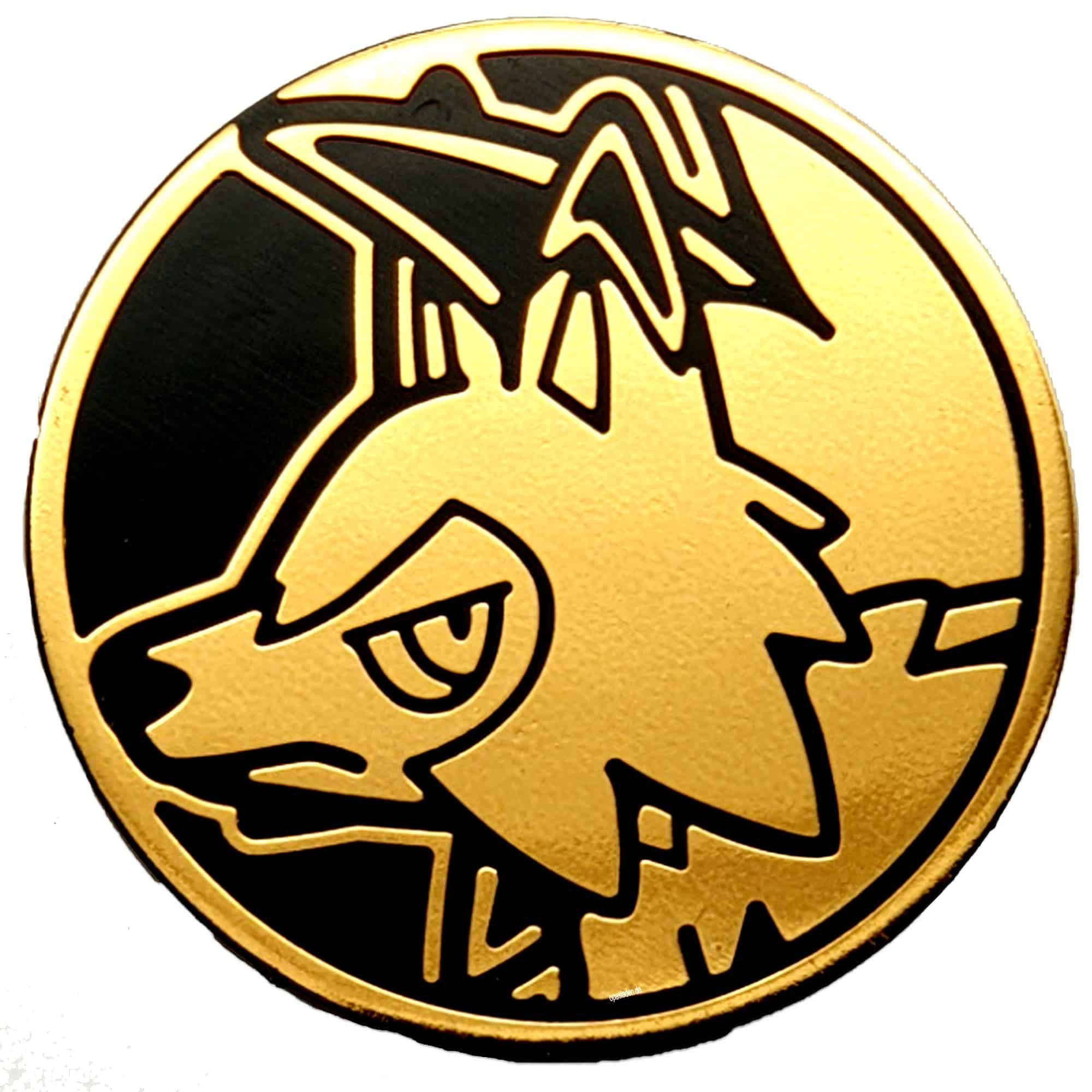 Pokemon Lycanroc (Dusk Form) Collectible Coin (Gold Mirror Holofoil)